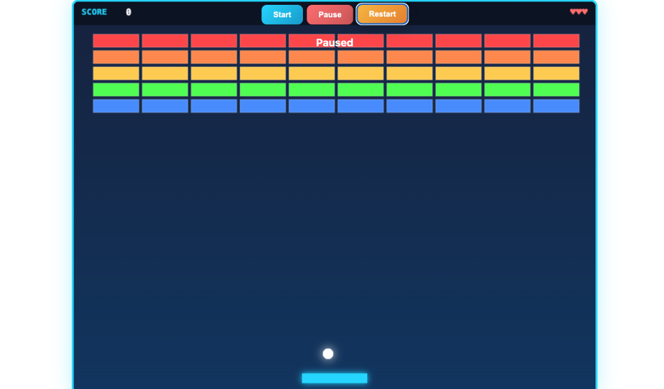Breakout gameplay screenshot 1