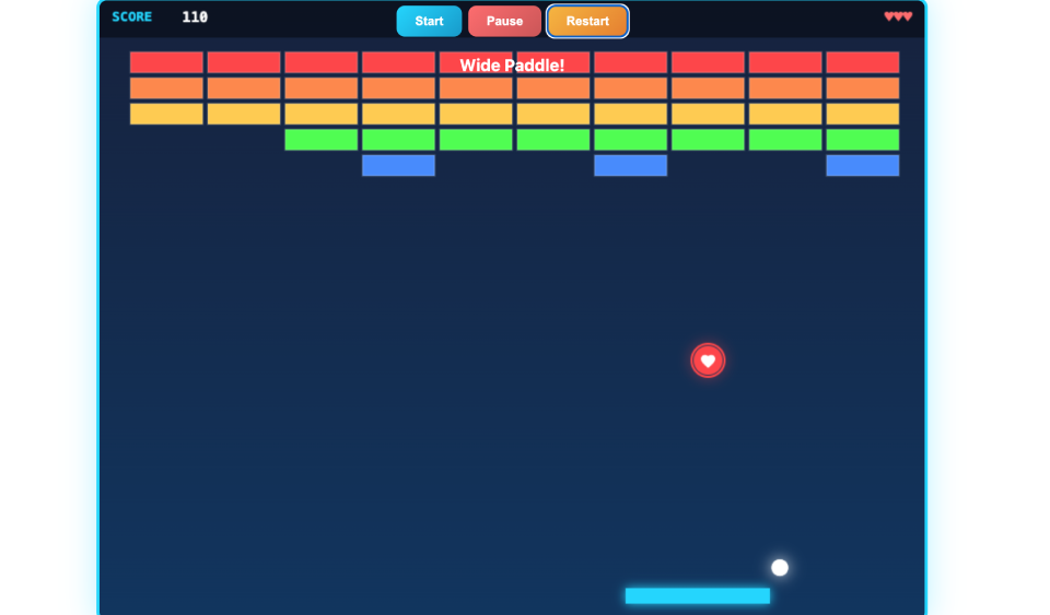 Breakout gameplay screenshot 2