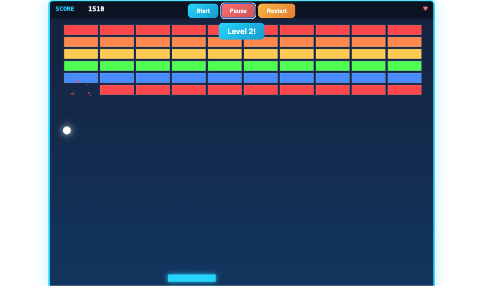 Breakout gameplay screenshot 6