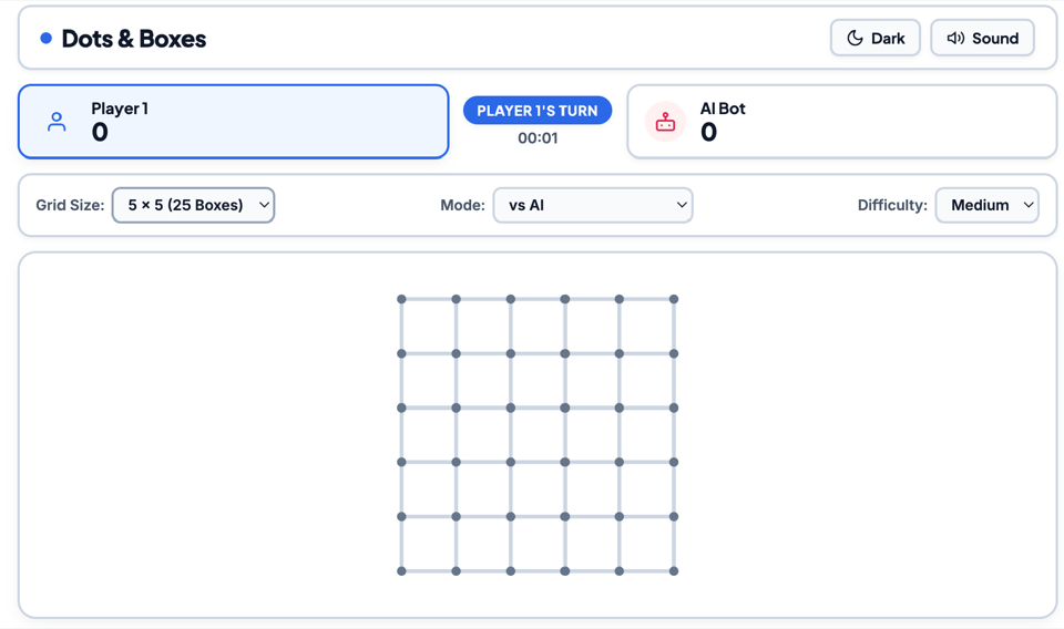 Dots and Boxes gameplay screenshot 2