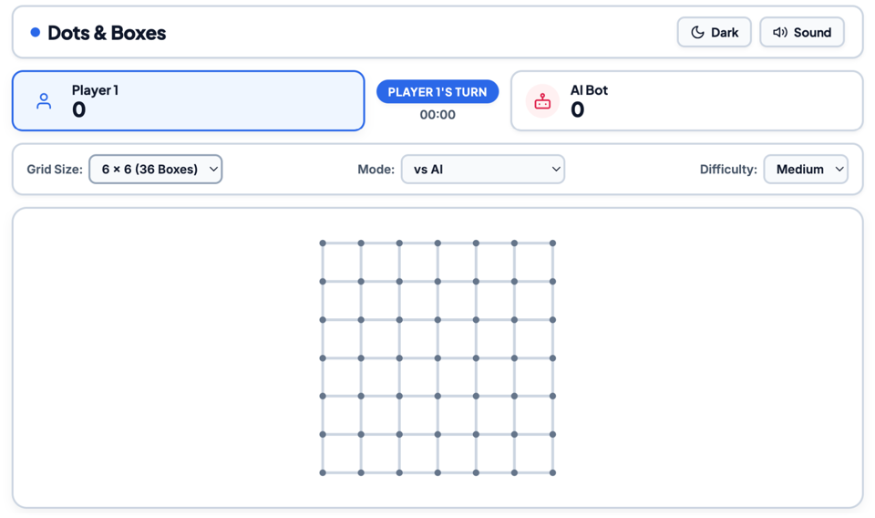 Dots and Boxes gameplay screenshot 3