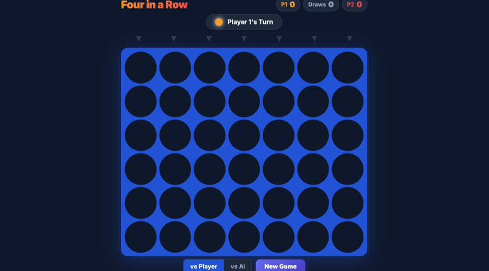 Four in a Row gameplay screenshot 1