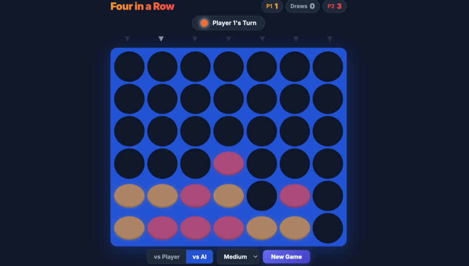 Four in a Row gameplay screenshot 2