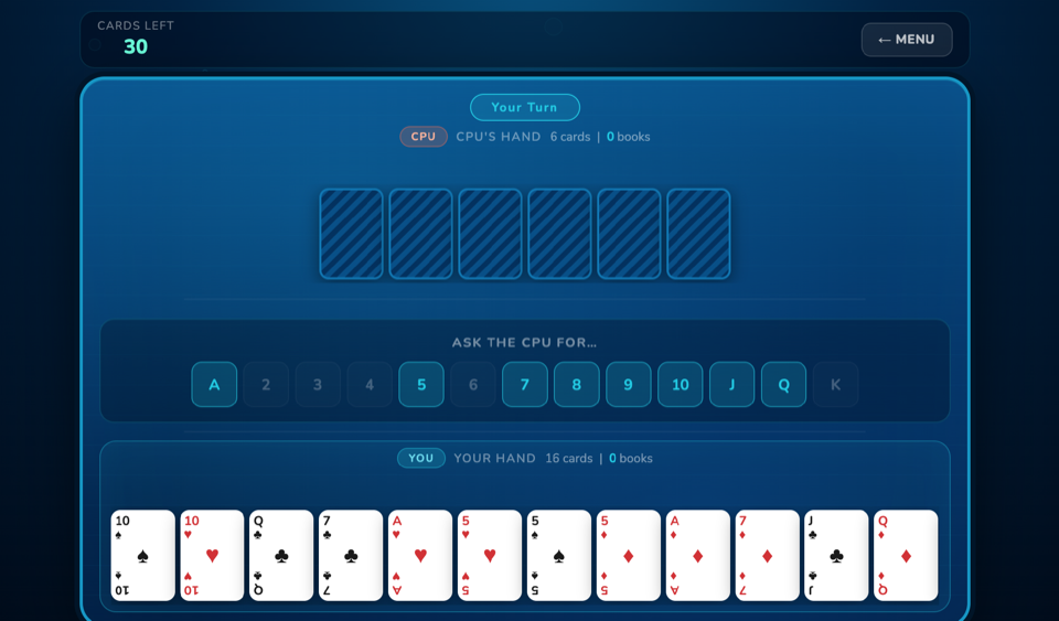 Go Fish gameplay screenshot 2