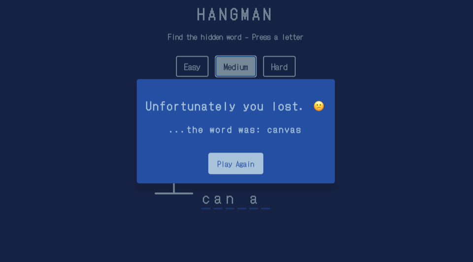 Hangman gameplay screenshot 5