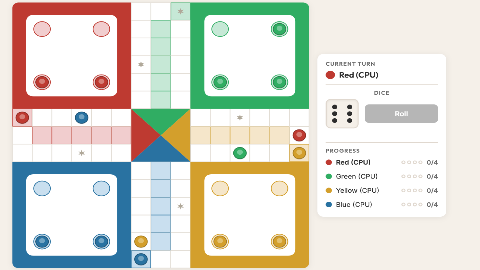 Ludo gameplay screenshot 2