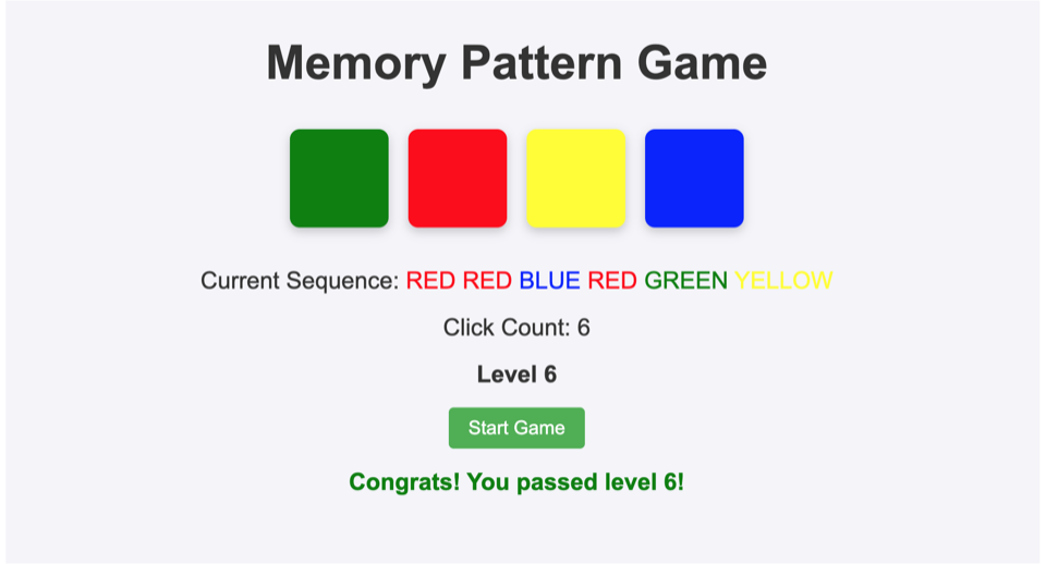 Memory Pattern gameplay screenshot 3