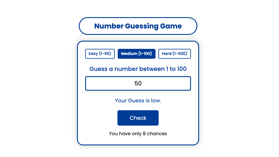 Number Guessing gameplay screenshot 7