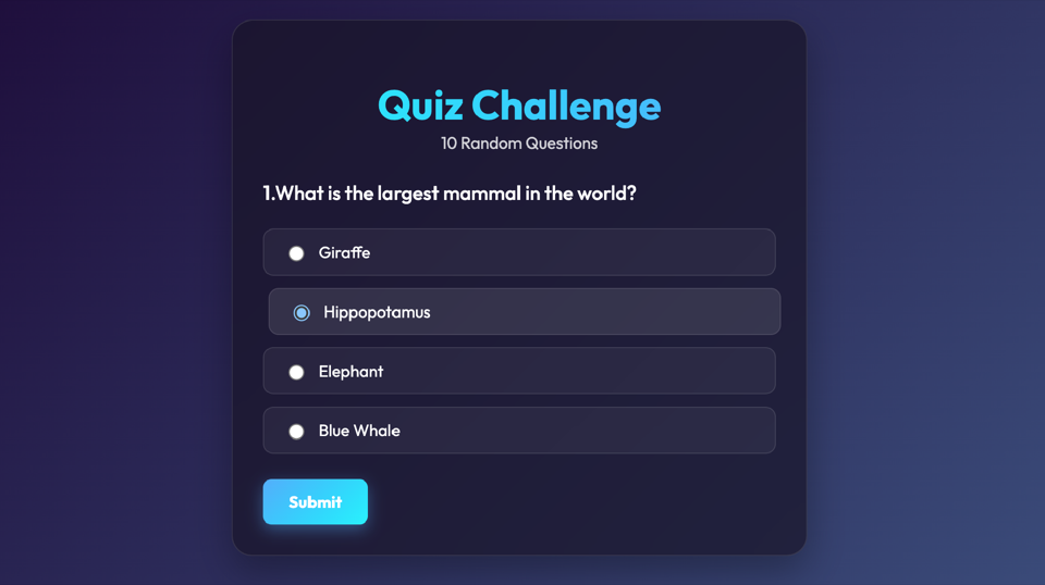 Quiz Challenge gameplay screenshot 1