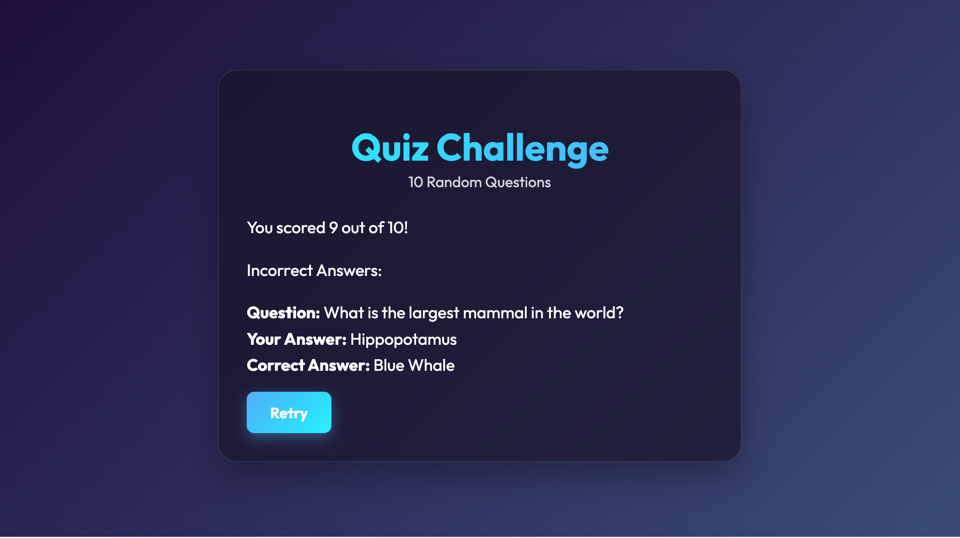 Quiz Challenge gameplay screenshot 10