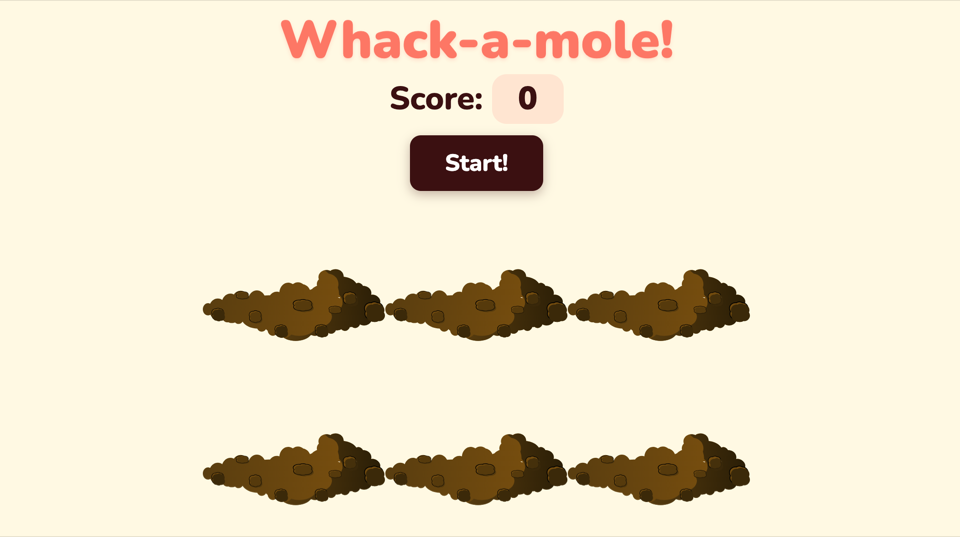 Whack-A-Mole gameplay screenshot 1
