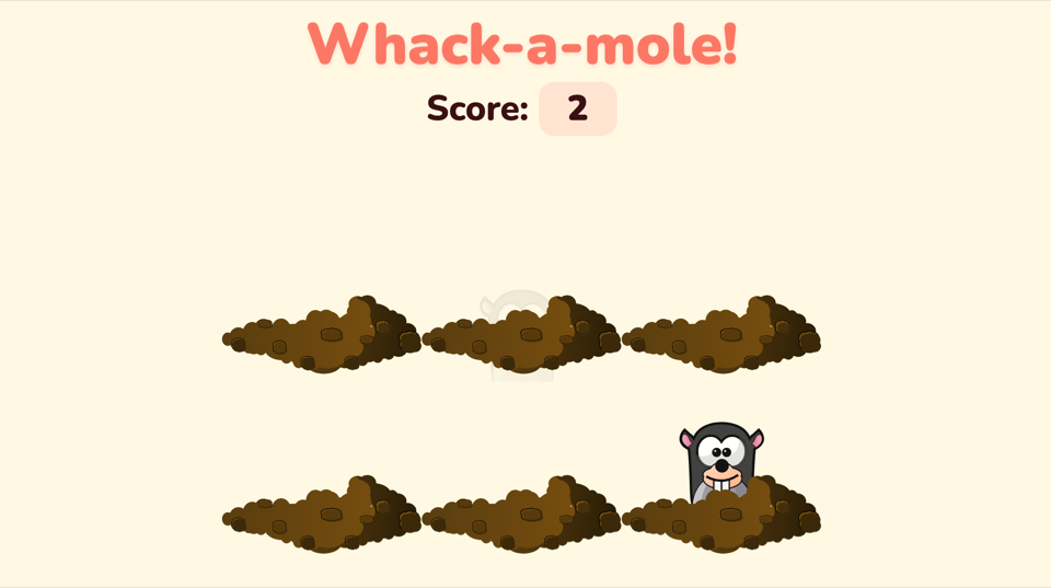 Whack-A-Mole gameplay screenshot 2