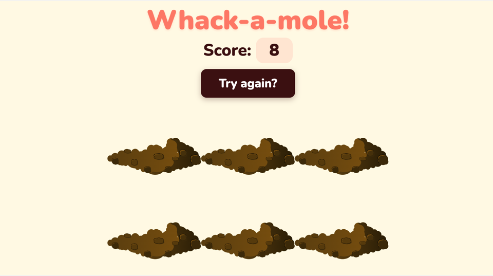 Whack-A-Mole gameplay screenshot 4